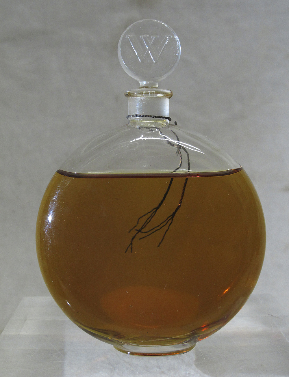 Antique Rene Lalique French Crystal "Worth" Colorless Perfume Bottle